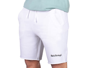 WHITE SWEATSHORT