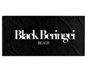 BLACK BEACH TOWEL