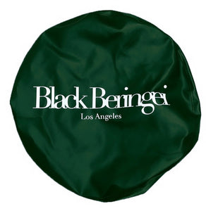 BRITISH GREEN LEATHER SPARE TIRE COVER